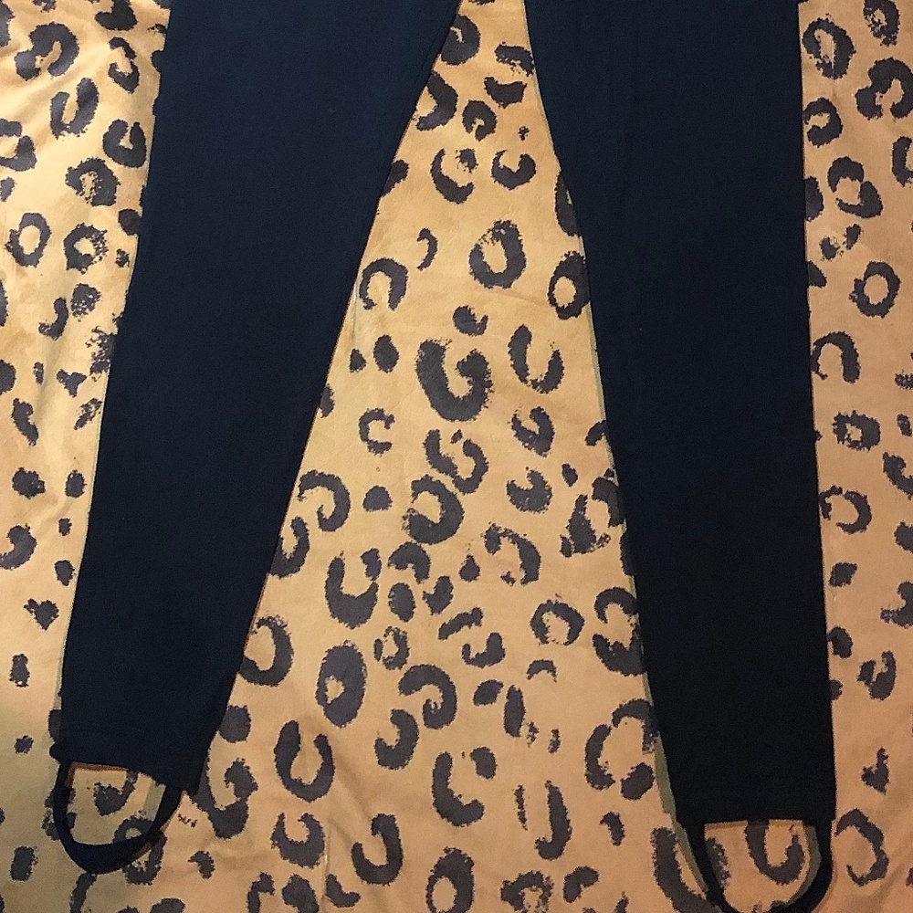 Adidas Black Stirrup Leggings NWT